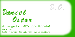 daniel ostor business card